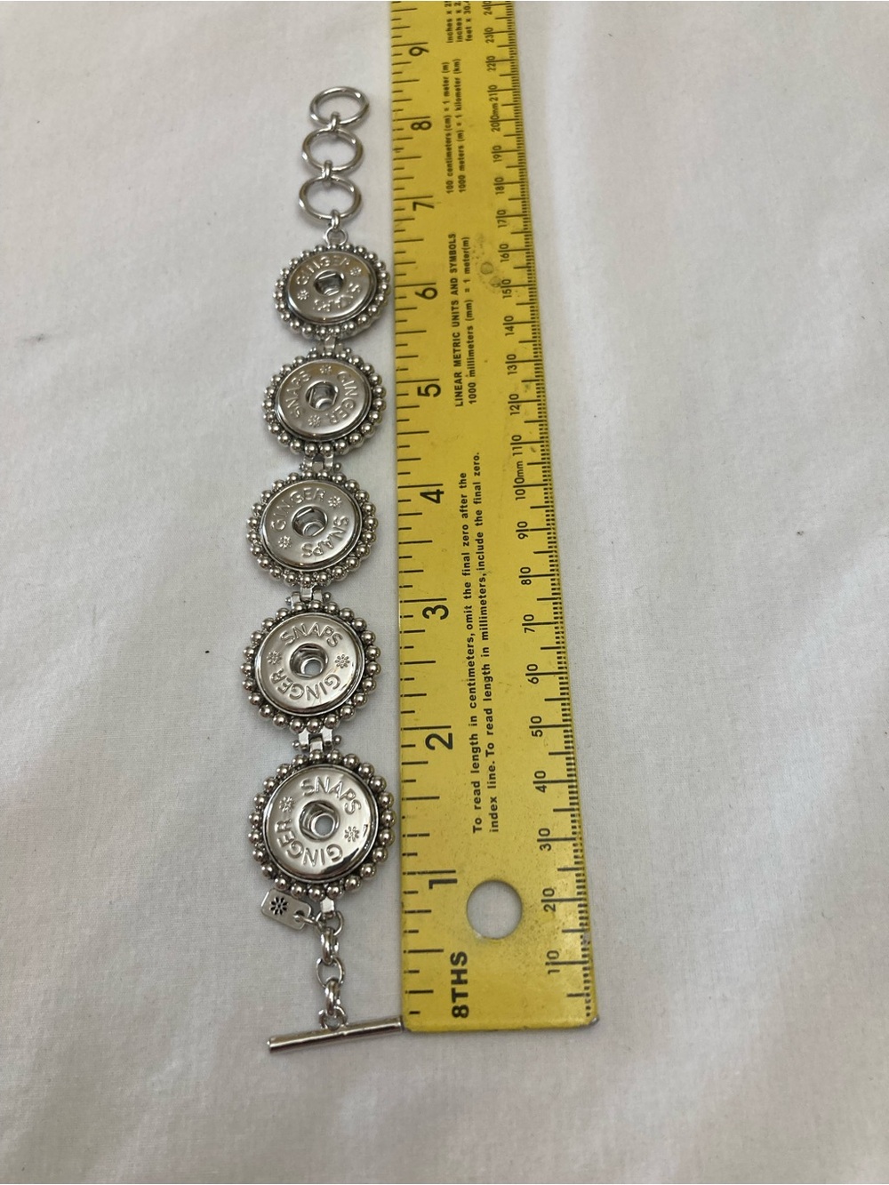 Ginger Snaps Silver Toggle Bracelet - Women's Jewelry